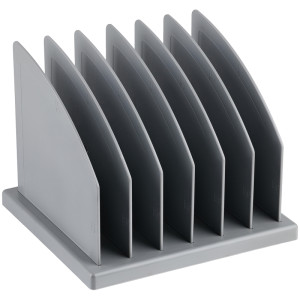 Подставка для журналов и бумаг Стамм - 6 отделений - Серая