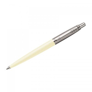 Ручка шариковая Parker Jotter White Chrome - 1 мм - Синяя