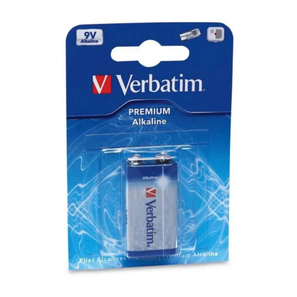 Батарейка крона Verbatim - 6LR61 - 9V - 1 штука Батарейка крона Verbatim - 6LR61 - 9V - 1 штука
