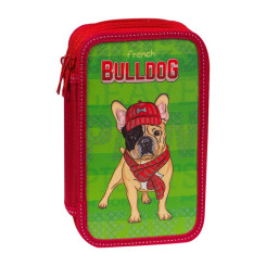 Пенал ArtSpace Bulldog - 190*110 мм - 3 отделения Пенал ArtSpace Bulldog - 190*110 мм - 3 отделения