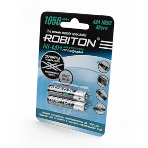 Батарейка аккумуляторная Robiton - ААА - 1,2V - 1050 мАч - 1 шт