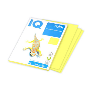 Бумага цветная IQ Color - А4 -160 г/кв.м - 250 листов - Желтая