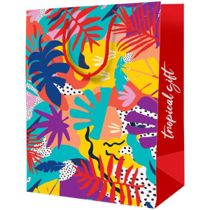 Пакет подарочный ArtSpace Tropical gift - 33*42*12 см