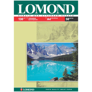 Фотобумага Lomond - А4 - Глянцевая - Односторонняя - 130 г/м2 - 50 листов