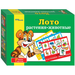 Игра настольная Лото Step Puzzle - Растения-животные