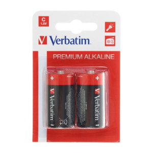 Батарейки Verbatim - C - LR14 - 1,5 В - 2 штуки