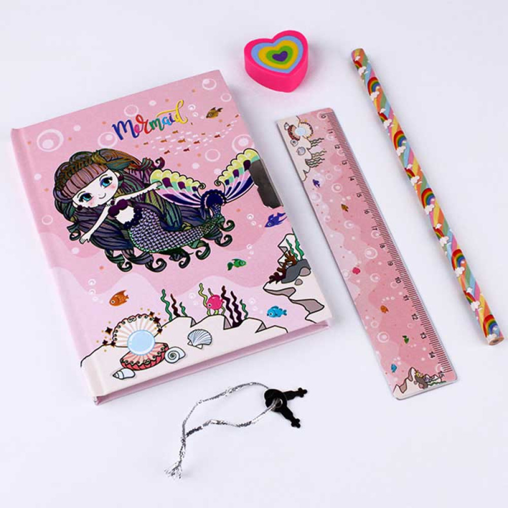 Набор канцелярский Darvish Русалка - 4 предмета Набор канцелярский Darvish Русалка - 4 предмета