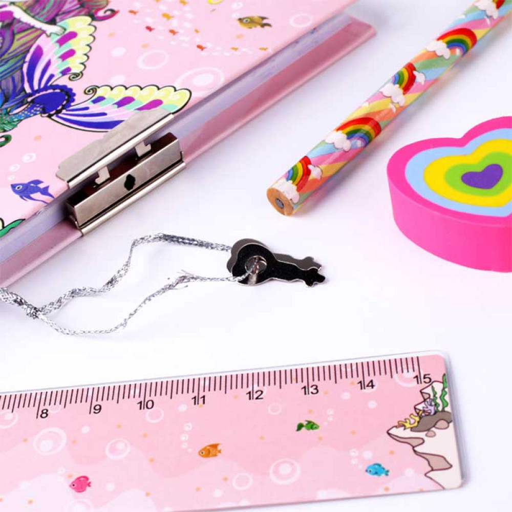 Набор канцелярский Darvish Русалка - 4 предмета Набор канцелярский Darvish Русалка - 4 предмета