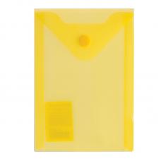 Папка-конверт Brauberg на кнопке - 180 мкм - А6 - Желтая