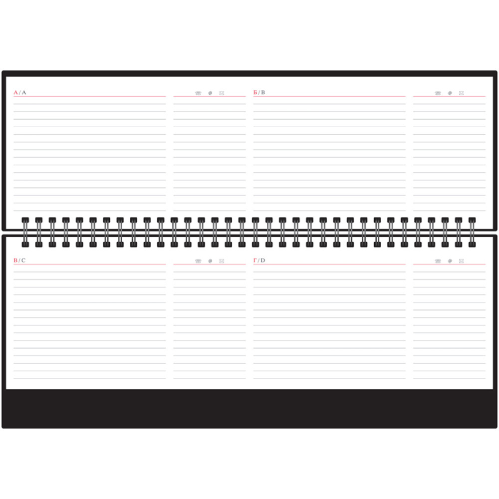 Планинг датированный OfficeSpace Ariane - 330*130 мм - На спирали - 64 листа - Бордо Планинг датированный OfficeSpace Ariane - 330*130 мм - На спирали - 64 листа - Бордо