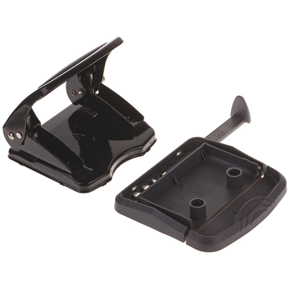 Дырокол металлический OfficeSpace - 35 листов - Черный Дырокол металлический OfficeSpace - 35 листов - Черный