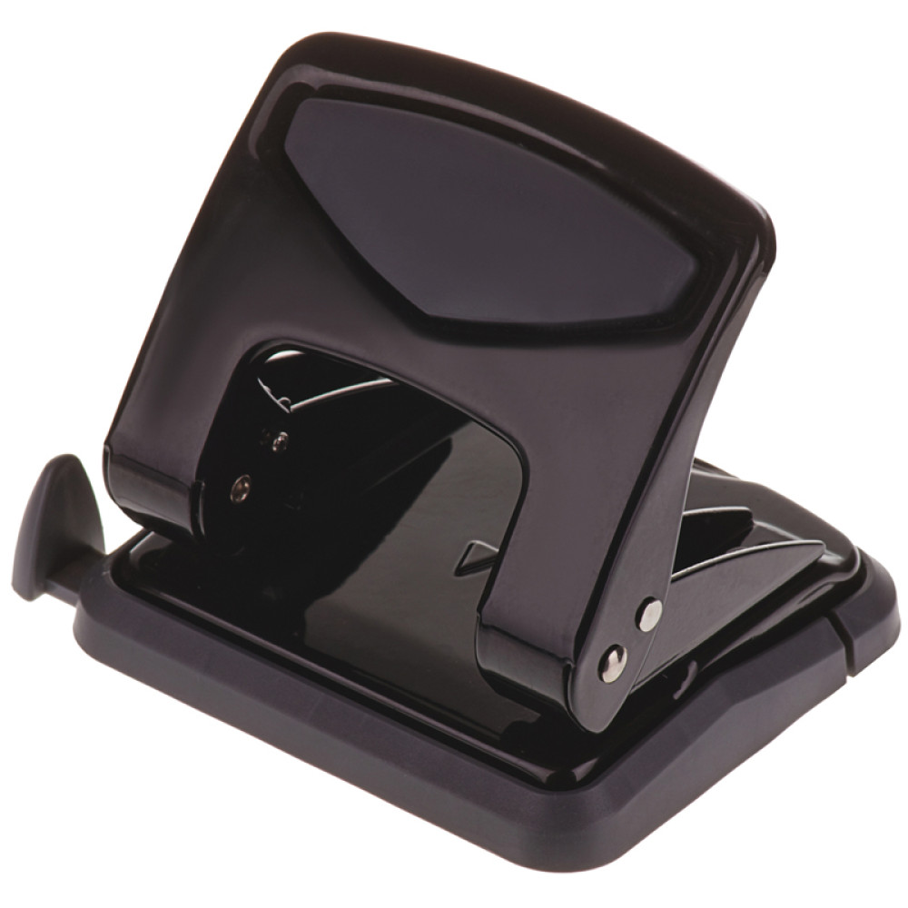 Дырокол металлический OfficeSpace - 35 листов - Черный Дырокол металлический OfficeSpace - 35 листов - Черный