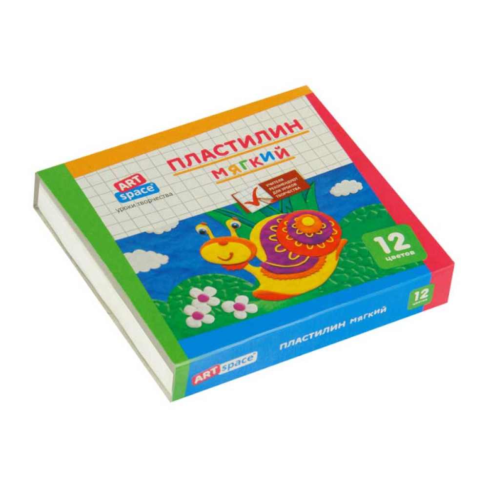 Пластилин ArtSpace - 12 цветов - Со стеком - 120 г Пластилин ArtSpace - 12 цветов - Со стеком - 120 г