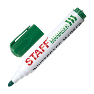 Маркер для доски Staff Manager - Стираемый - Зеленый