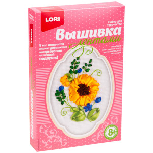 Набор для вышивания лентами Lori Подсолнух