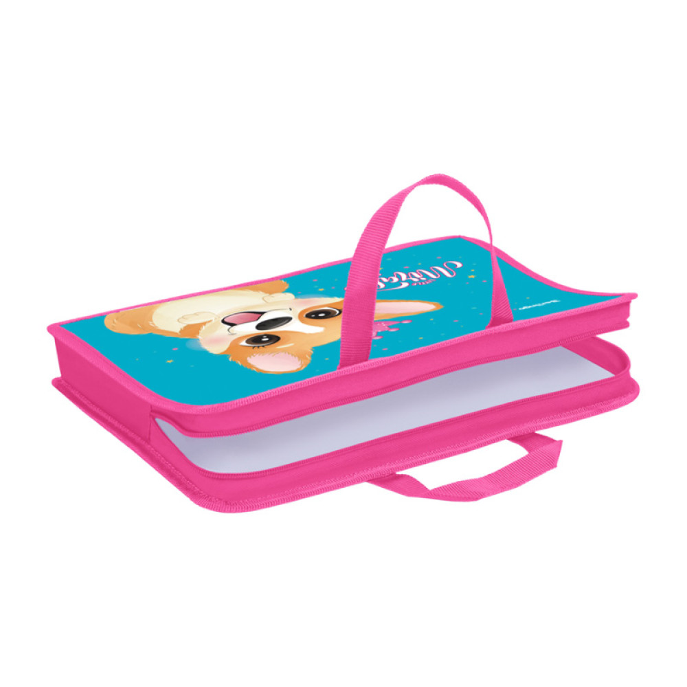 Папка Berlingo Cute corgi с ручками - Пластик - А4 - На молнии Папка Berlingo Cute corgi с ручками - Пластик - А4 - На молнии