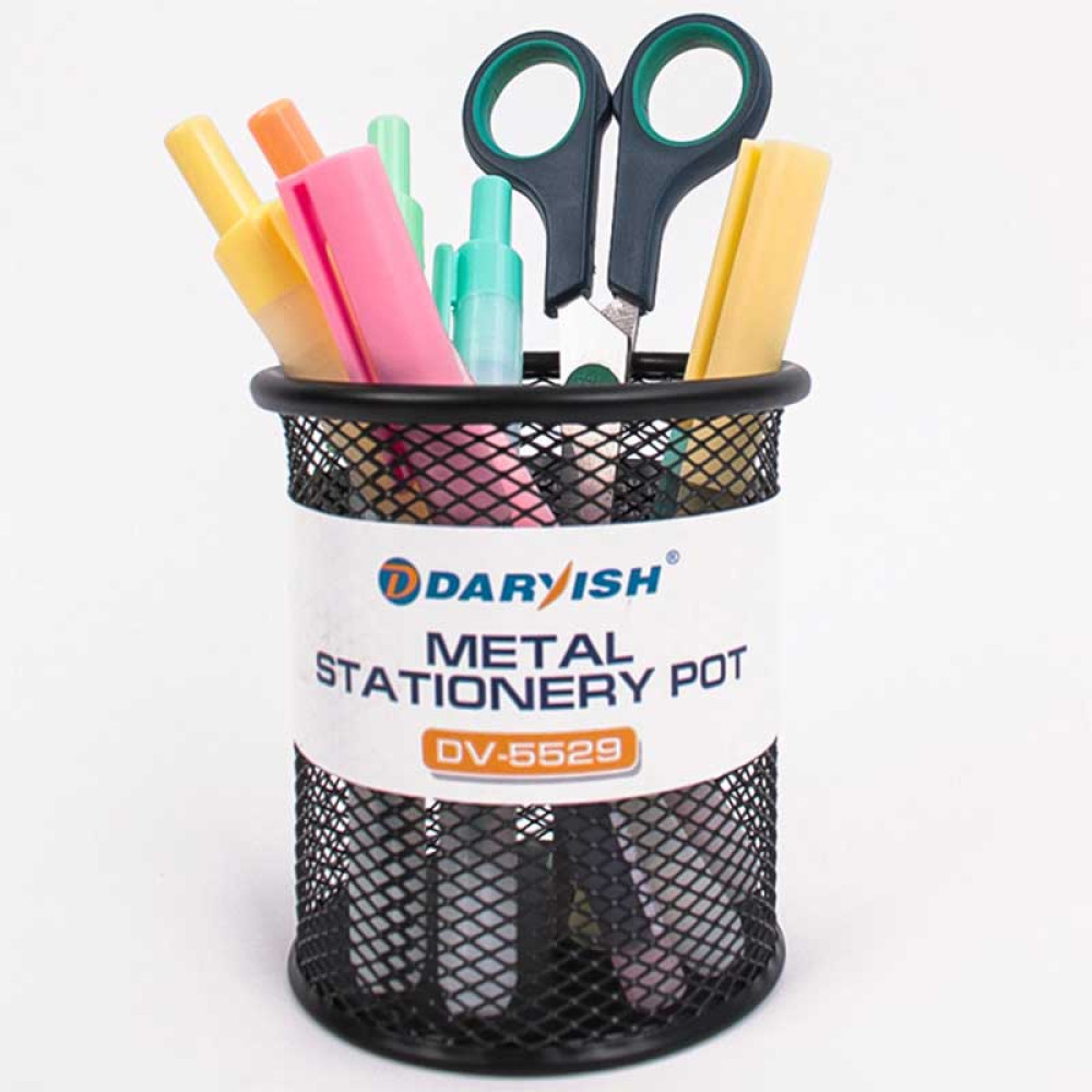 Стакан канцелярский Darvish - Металлический - Черный Стакан канцелярский Darvish - Металлический - Черный