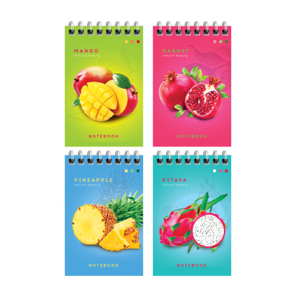 Блокнот ArtSpace Colorful fruits - На спирали - А7 - 40 листов Блокнот ArtSpace Colorful fruits - На спирали - А7 - 40 листов