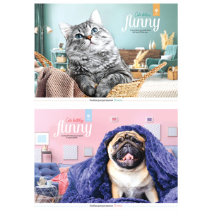 Альбом для рисования ArtSpace Funny pets - А4 - 32 листа
