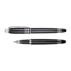 Ручка перьевая Parker Jotter Stainless Steel CT - 1 мм - Синяя