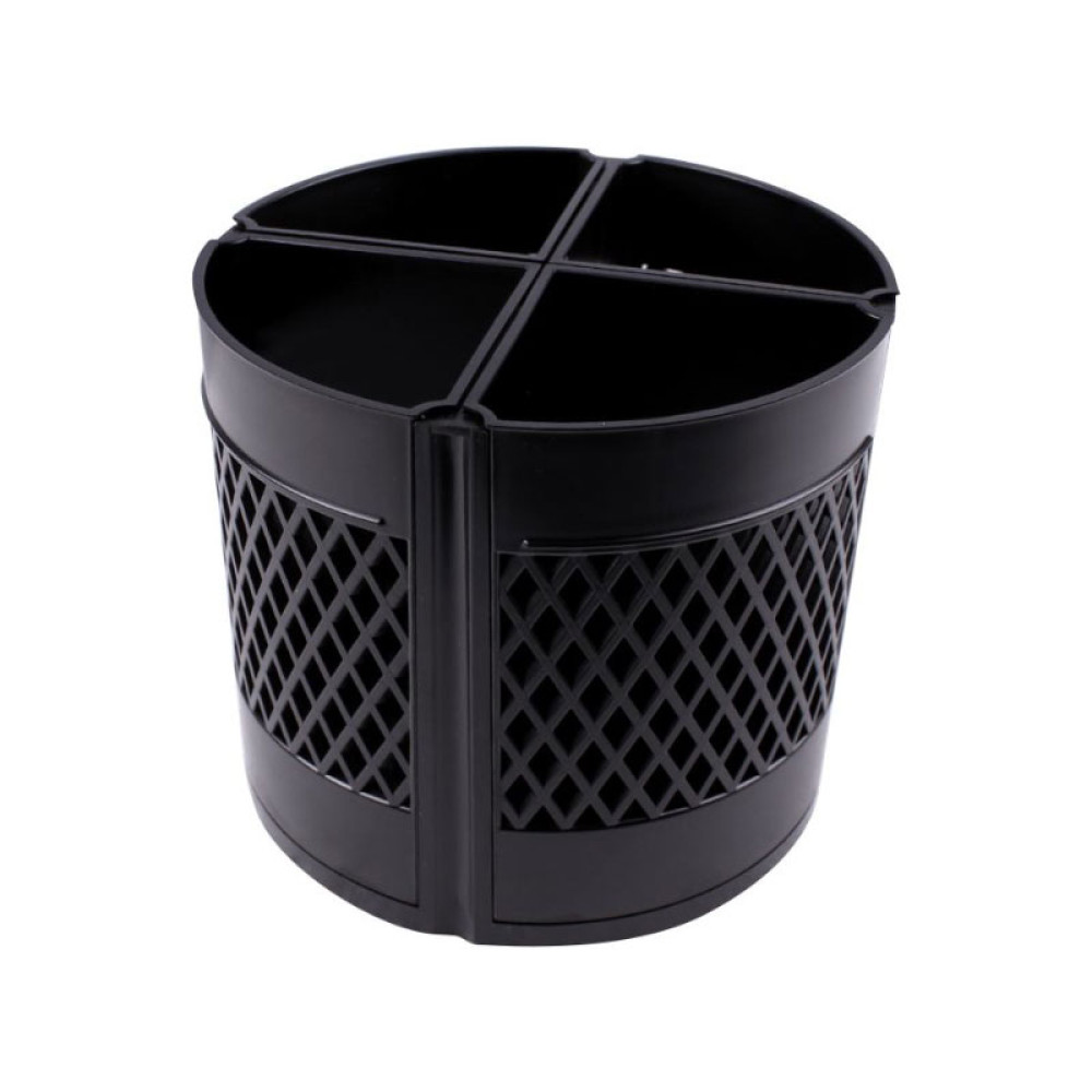 Подставка канцелярская - Квартет-360 - Черная Подставка канцелярская - Квартет-360 - Черная