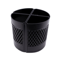 Подставка канцелярская - Квартет-360 - Черная Подставка канцелярская - Квартет-360 - Черная