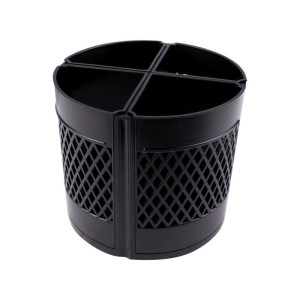 Подставка канцелярская - Квартет-360 - Черная