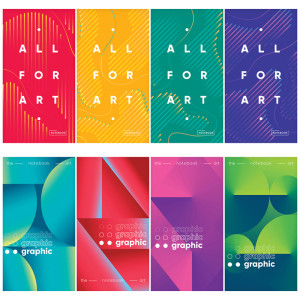 Блокнот ArtSpace Mono-trend. Микс - А6 - На скрепке - 48 листов