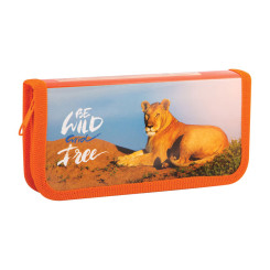 Пенал ArtSpace Дикие кошки. Wild Lion - 190*90 мм - 1 отделение Пенал ArtSpace Дикие кошки. Wild Lion - 190*90 мм - 1 отделение