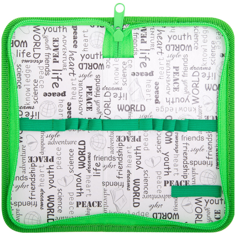 Пенал ArtSpace Моноколор. Зеленый - 190*90 мм - 1 отделение Пенал ArtSpace Моноколор. Зеленый - 190*90 мм - 1 отделение