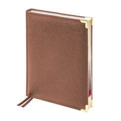 Ежедневник датированный Delucci - А4 - 184 листа - Коричневый - Золотой срез Ежедневник датированный Delucci - А4 - 184 листа - Коричневый - Золотой срез