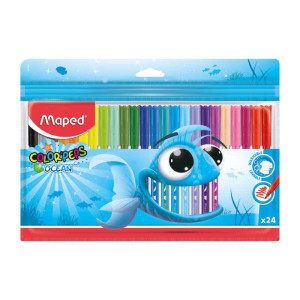 Фломастеры Maped Color Pep's Ocean - 24 цвета - Смываемые
