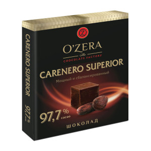 Горький шоколад O`Zera Carenero - 97,7% - 12 шт