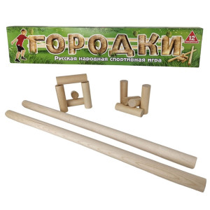 Спортивная игра Городки - 15 фигур