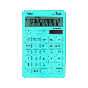Калькулятор Deli М01531 - 12 разрядов - Бирюзовый