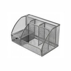 Подставка канцелярская Gross - Металлическая - Серебро Подставка канцелярская Gross - Металлическая - Серебро