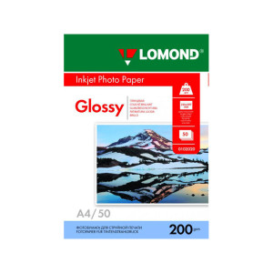 Фотобумага Lomond - А4 - 200 г/ кв. м - Глянцевая - 50 листов