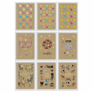 Тетрадь Школярик - А5 - Лазерная высечка - 96 листов - Рисунок 6080 - Без линовки