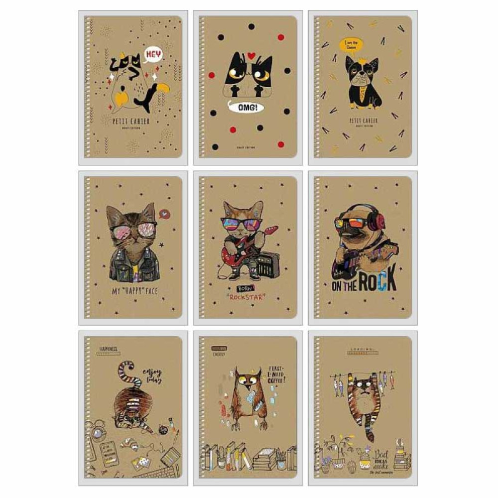 Тетрадь Школярик - А5 - Лазерная высечка - 96 листов - Рисунок 6078 - Клетка Тетрадь Школярик - А5 - Лазерная высечка - 96 листов - Рисунок 6078 - Клетка