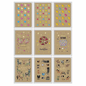 Тетрадь Школярик - А5 - Лазерная высечка - 96 листов - Рисунок 6080 - Клетка