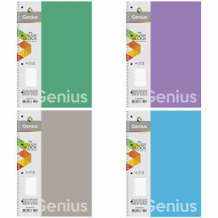 Тетрадь - колледж Школярик Genius - А4 - 80 листов - Рисунок 6803 - Клетка