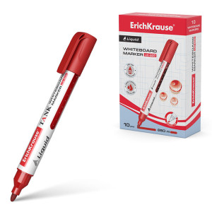 Маркер для доски Erich Krause Liquid LW-600 - Красный
