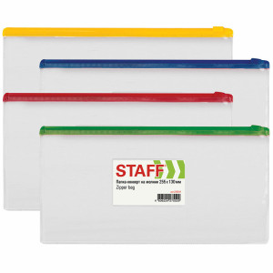 Папка-конверт Staff - 130*255 мм - zip-молния