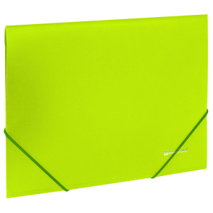 Папка на резинке Brauberg Neon - А4 - 500 мкм - Зеленая