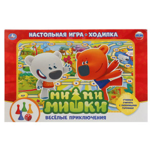 Настольная игра-ходилка Умка с фишками - Веселые приключения