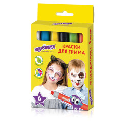 Краски для грима Юнландия - 6 цветов