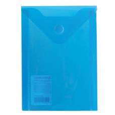 Папка-конверт Brauberg на кнопке - 180 мкм - А6 - Синяя