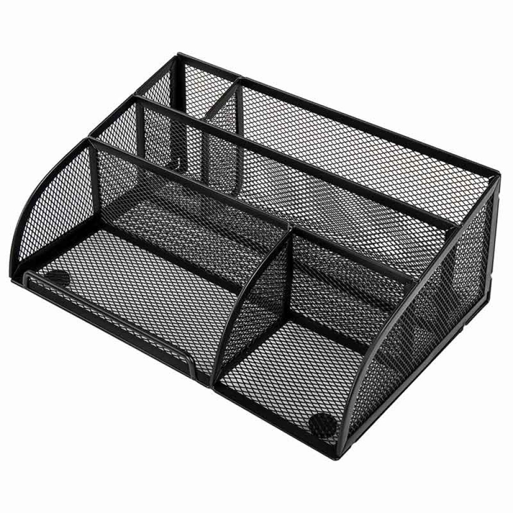 Подставка-органайзер Brauberg Germanium - 5 отделений - Металлическая - Черная Подставка-органайзер Brauberg Germanium - 5 отделений - Металлическая - Черная