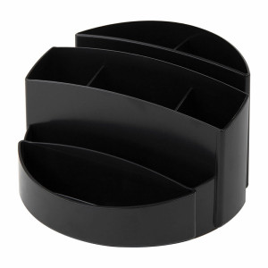 Подставка канцелярская Brauberg Office - 8 отделений - 133*133*80 мм - Черная