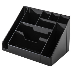 Подставка-органайзер Brauberg Grand Office - 9 отделений - Черная
